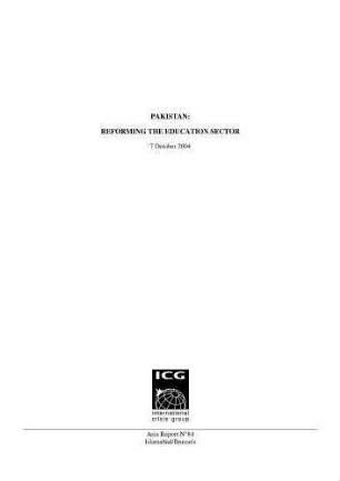 Pakistan : reforming the education sector