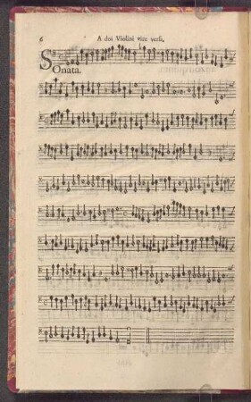 Sonata à doi Violini vice versa.