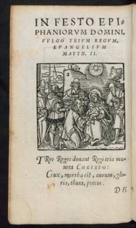 In Festo Ephiphaniorum Domini ...