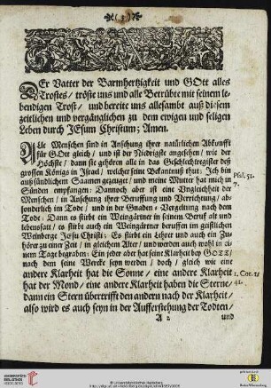 Christliche Leich-Predigt