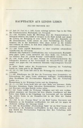 Hauptdaten Aus Lenins Leben Juli Bis Oktober 1917
