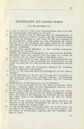 Hauptdaten Aus Lenins Leben Juli Bis Oktober 1917