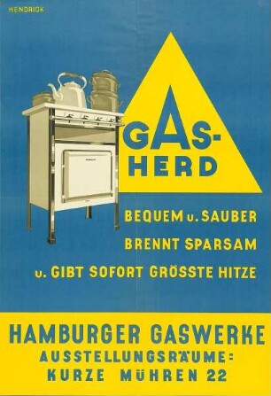 Hamburger Gaswerke - Gasherd