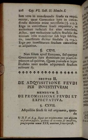 Sectio II. De adquisitione feudi per investituram.