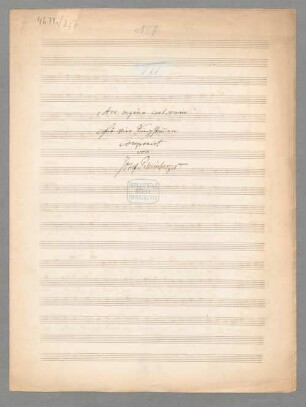 Carmina sacra (2. Heft) WoO 7 - BSB Mus.ms. 4672 a-2,7 : Nr. 7 Ave regina coelorum