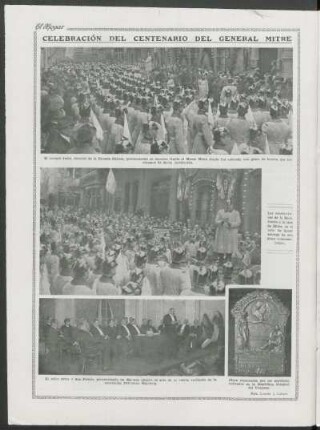 Celebración del centenario del General Mitre