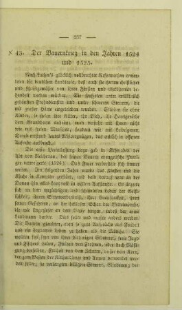 43. Der Bauernkrieg in den Jahren 1524 und 1525