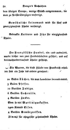 Französischer Handel.