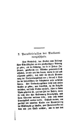 Parallelclassen der Vorbereitungsschule