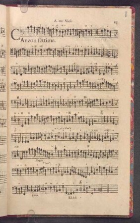 Canzon Settima.