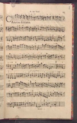Canzon Settima.