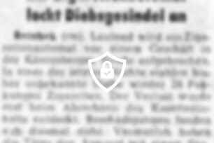 Ein Zigarettenautomat lockt Diebsgesindel an