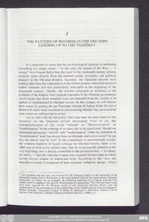 2 The Pattern Of Reforms In The Decades Leading Up To The Tanzimat