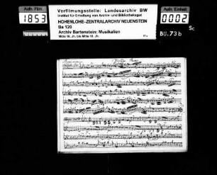 Haydn: Sinfonia: Ex Eb: / â / Violino Primo / Violino Secundo / Due Oboe / due Corni / Alto Viola / et / Basso / di Hayden / [Incipit]; Ms.ca. 1780.