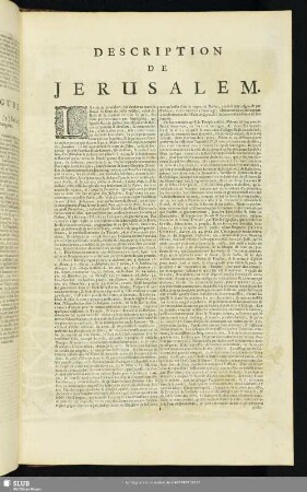 Description de Jerusalem