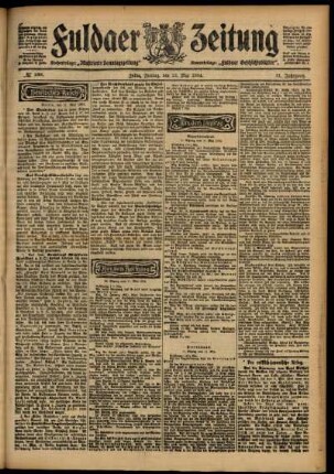 Ausgabe vom Freitag, den 13. Mai 1904.