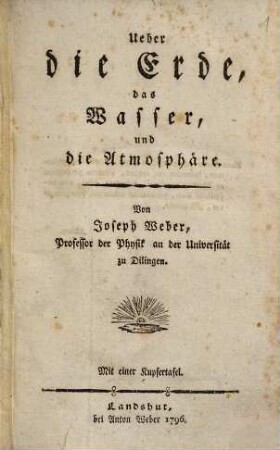 Ueber die Erde