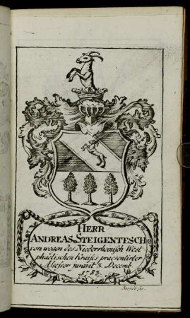 Herr Andreas Steigentesch[...] - Herr Georg Gottlob Balemann[...]