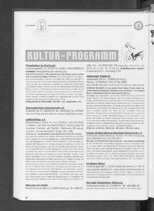 Kultur-Programm