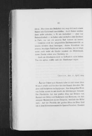 Güstrow, den 25. April 1904