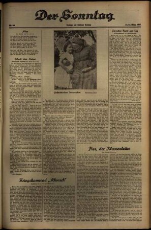 Dritte Ausgabe vom Samstag, den 13. März 1937.