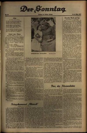 Dritte Ausgabe vom Samstag, den 13. März 1937.