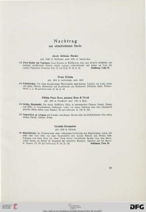 Nachtrag aus verschiedenem Besitz (Nr. 102-106)