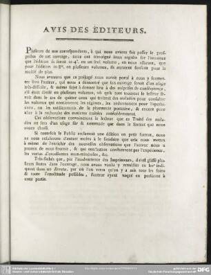 Avis Des Éditeurs