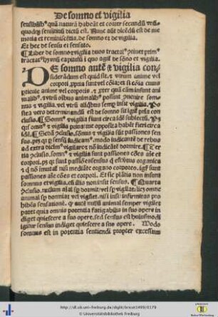 De somno et vigilia