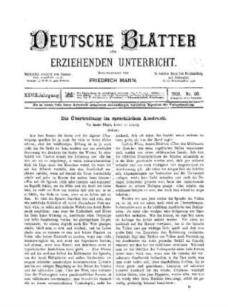 Die Übertreibung im sprachlichen Ausdruck : (Schluss)