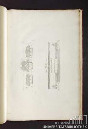 Pl. 2. Coupe et élévation de la banque de Mr Bergognion.