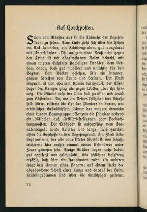 74-91, Auf Horchposten - Sappenkrieg
