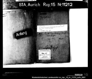 Die Wiedereinrichtung der Patrimonialgerichte Dornum, Lütetsburg, Jennelt, Evenburg und Gödens