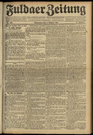 Ausgabe vom Donnerstag, den 04. Oktober 1917.