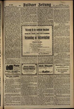 Zweite Ausgabe vom Samstag, den 03. Dezember 1927.