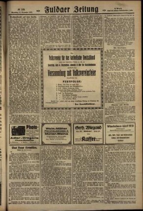 Zweite Ausgabe vom Samstag, den 03. Dezember 1927.