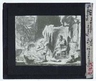 Rembrandt (Umkreis), Heilige Familie (Zeichnung) (Wien Albertina 8787)