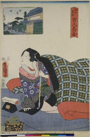 Negishi, aus der Serie: 100 Schönheiten in berühmten Orten in Edo