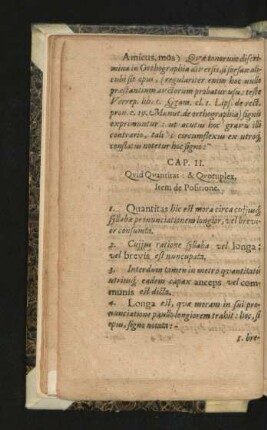 Cap. II. Quid Quantitas & Quotuplex. Item de Positione.