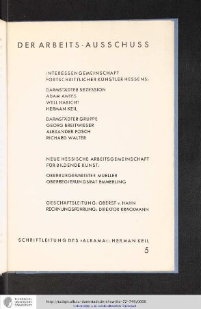 Arbeitsausschuß