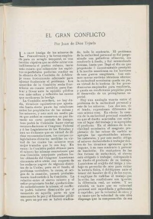 El gran conflicto.
