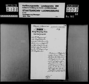 Beamte der Regierung des Jagstkreises