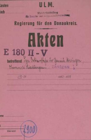 Mörsingen, Kreis Saulgau