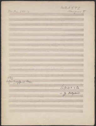 Sinfonien, op. 4, Nr. 3, Es-Dur - BSB Mus.ms. 6187-3