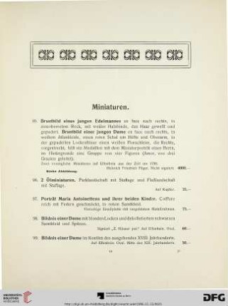 Miniaturen (Nr. 95-107)