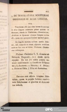3. De Translatione Scripturae Originalis In Alias Linguas.