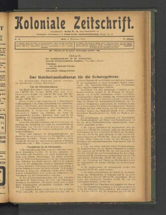 Nr. 49. Berlin, 6. Dezember 1912. 13. Jahrgang.