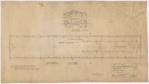 Baracke 14, Grundriss und Schnitt