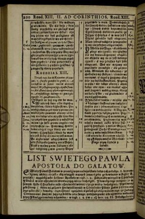 List Swietego Páwlá Apostola Do Gálátow