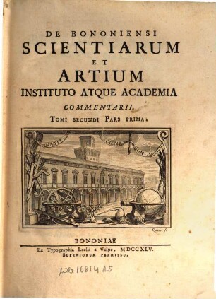De Bononiensi Scientiarum Et Artium Instituto Atque Academia Commentarii. 2,1
